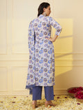 Women Multicolor Printed Pure Cotton Kurta & Palazzo with Dupatta