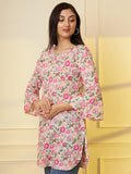 Women Multicolor Floral Printed Pure Cotton Kurti